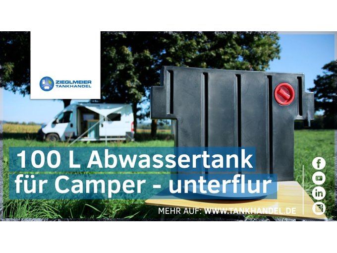 Abwassertank Wohnmobil 100 Liter für Sprinter, Crafter, TGE (ab Modell 2017)